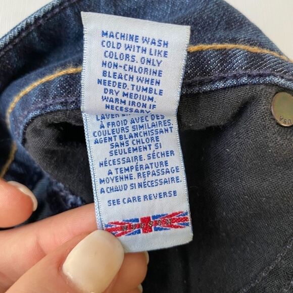 Hudson Signature Bootcut Flap Pocket Low Rise Dark Wash Jeans Size 28 - Picture 7 of 8